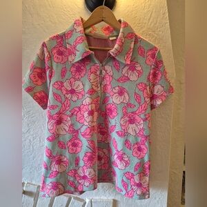 Maeve XL- Pink and Gray Floral Design